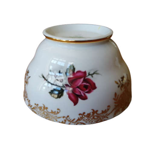 Royal Standard large sugar bowl.Pink rose with gold