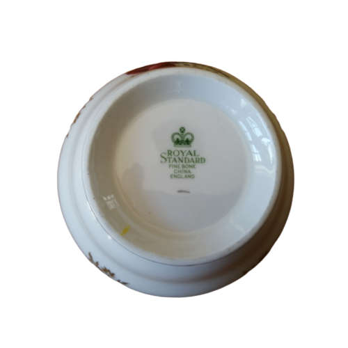 Royal Standard large sugar bowl.Pink rose with gold
