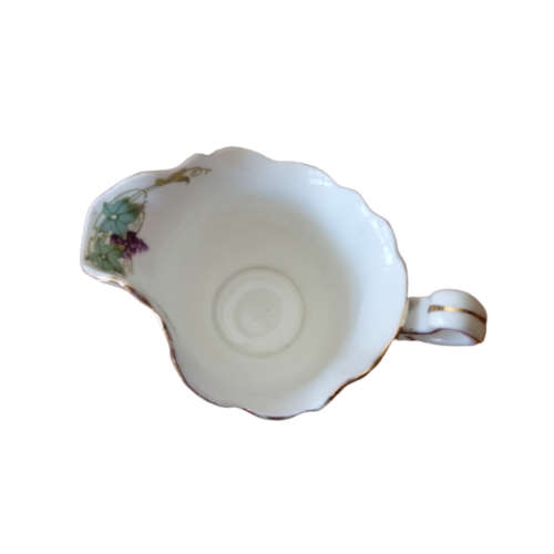 Royal Doulton Milk Jug featuring a charming purple grapes and green vines with  gold accents