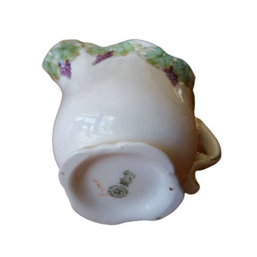 Royal Doulton Milk Jug featuring a charming purple grapes and green vines with  gold accents