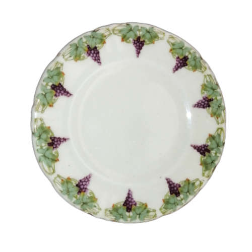 Royal Doulton Trio featuring a charming purple grapes and green vines with  gold accents.
