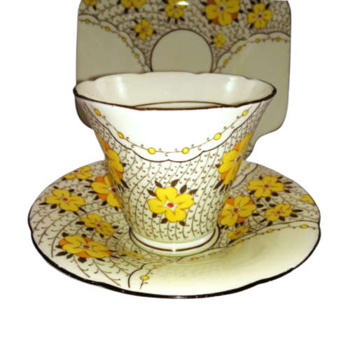 Grafton Art Deco Trio Blossom Pattern