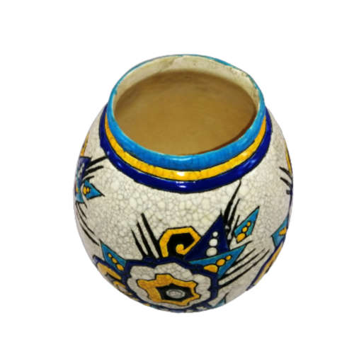 Boch Freres La Louviere - Beautiful Vintage Art Deco Ceramic Vase