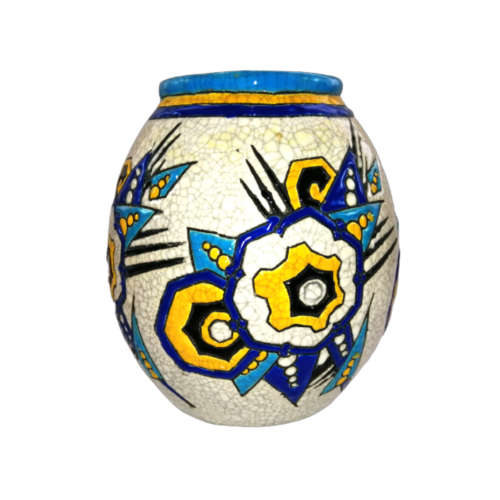 Boch Freres La Louviere - Beautiful Vintage Art Deco Ceramic Vase