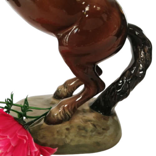 Vintage Beswick Style Large Rearing Horse Figurine