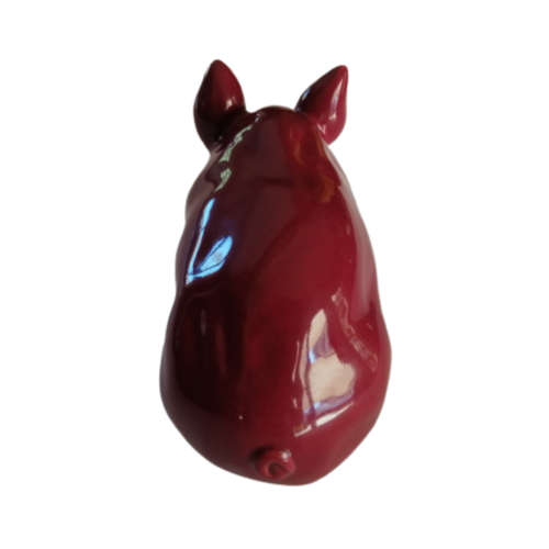 Wemyss Antique & Original Rare Robert Heron Era Pig Decorated All Red