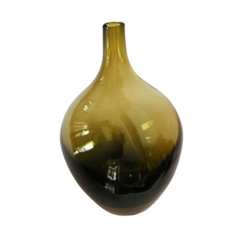 Olive Green Large Glass Vase