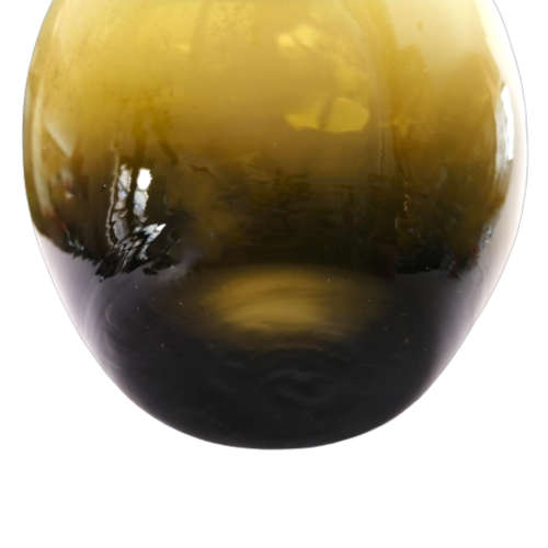 Olive Green Large Glass Vase