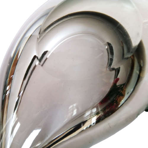 Large Heavy Teardrop Clear Bowl