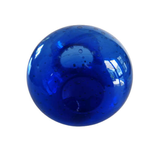 Beautiful Deep Blue Vase with a Ruffled Top