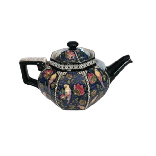 Antique Royal Doulton D4031 Tea Pot with Lid Chintz Persian Parrot Birds Teapot