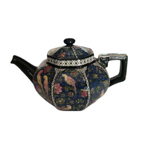 Antique Royal Doulton D4031 Tea Pot with Lid Chintz Persian Parrot Birds Teapot