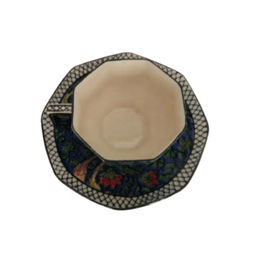Antique Royal Doulton D4031 Cup and saucer Duo Chintz Persian Parrot Birds