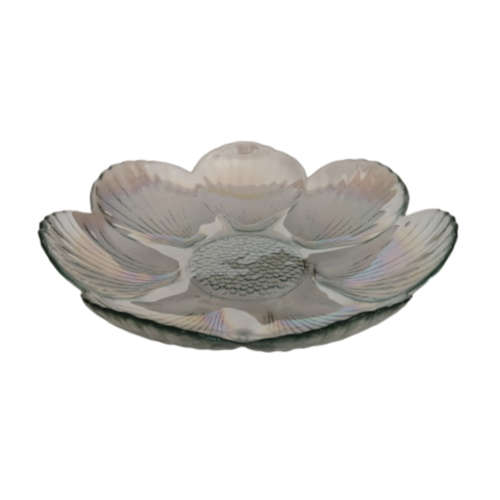 Carnival Glass Pearl Opalescent  Dish,Bowl Iridescent Embossed