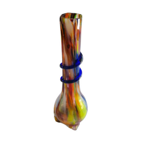 Czechoslovakian Tall Art Glass Vase