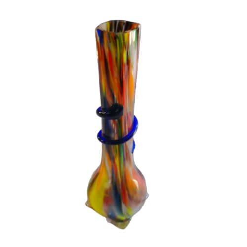Czechoslovakian Tall Art Glass Vase