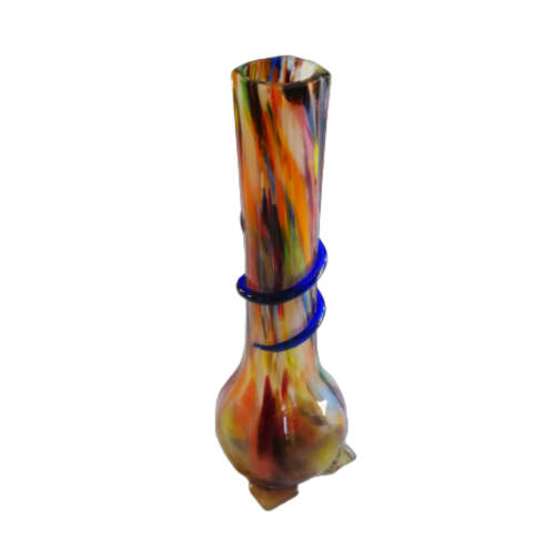 Czechoslovakian Tall Art Glass Vase