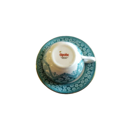 Spode Primrose Light Blue Primrose Miniature Tea Cup and Saucer
