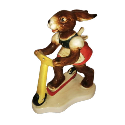 Goebel Germany Rabbit Bavarian Hanna Bunny Girl Scooter