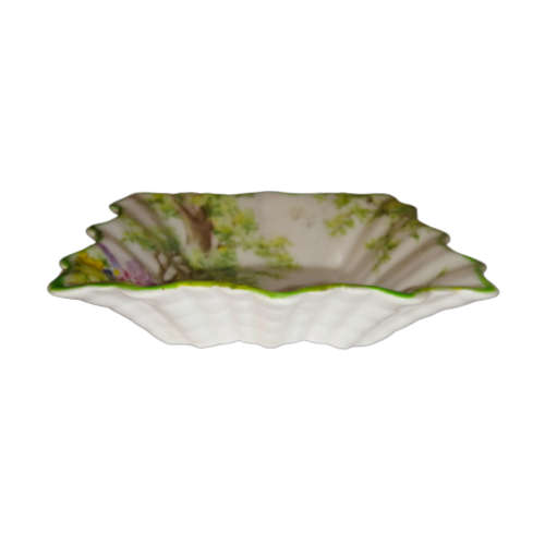 Royal Albert Green Wood Trees Square Trinket Dish