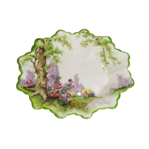 Royal Albert Green Wood Trees Square Trinket Dish