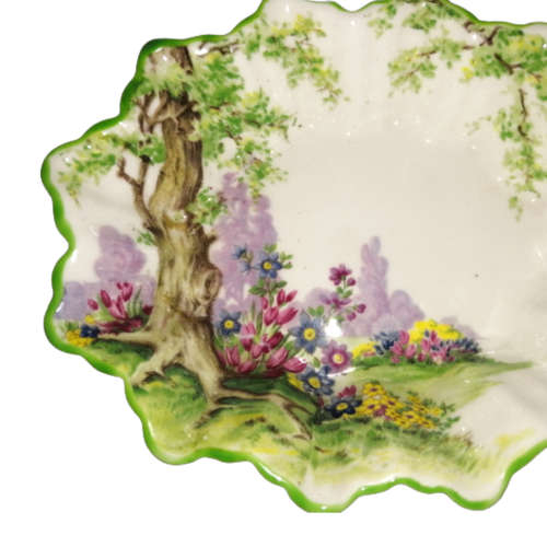 Royal Albert Green Wood Trees Square Trinket Dish