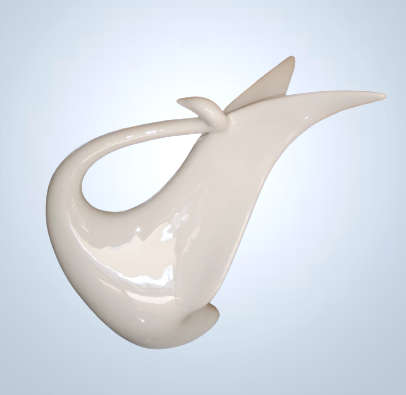 Royal Dux Porcelain Swan by Jaroslav Jezek Czechoslovakia
