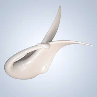 Royal Dux Porcelain Swan by Jaroslav Jezek Czechoslovakia