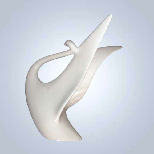 Royal Dux Porcelain Swan by Jaroslav Jezek Czechoslovakia