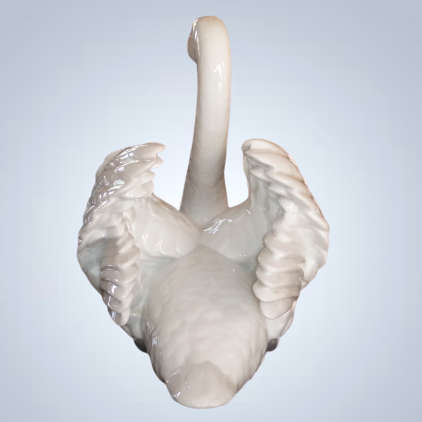 Lladro Swan Wings Spread Figurine Sculpture C1983 Retired