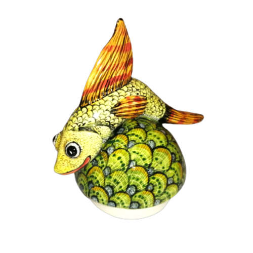Ardmore Style Love - Art Fish Bowl and Cover Superb Detail
