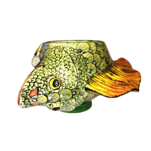 Ardmore Style Love - Art Fish Bowl and Cover Superb Detail