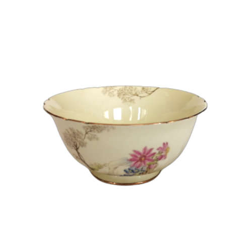 Shelley Fine Bone China Sugar Bowl Hand Painted Tree And Flower Decoration