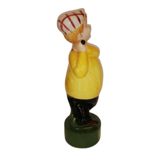 Large Ceramic Character Decanter takes the form of a Golfer Mid-Swing