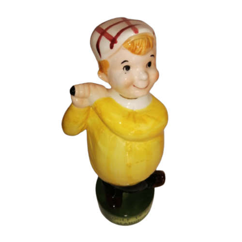 Large Ceramic Character Decanter takes the form of a Golfer Mid-Swing