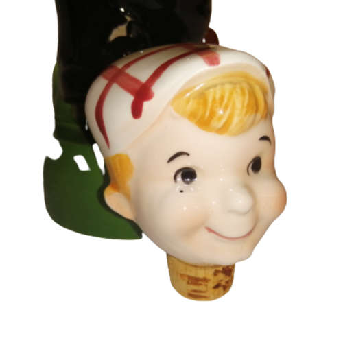 Large Ceramic Character Decanter takes the form of a Golfer Mid-Swing