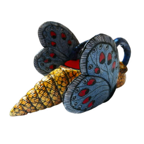 Ardmore Style Love Art Moth Butterfly Dish Superb Detail