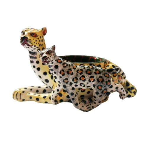 Ardmore Style Love Art Leopard Dish Superb Detail