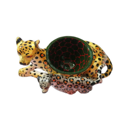 Ardmore Style Love Art Leopard Dish Superb Detail