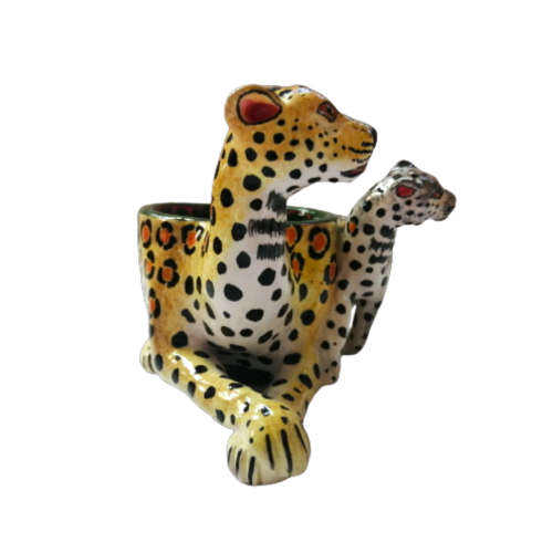 Ardmore Style Love Art Leopard Dish Superb Detail