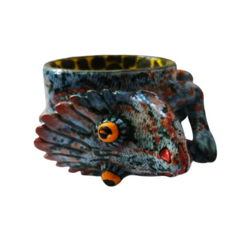 Ardmore Style Love Art Chameleon Dish Superb Detail