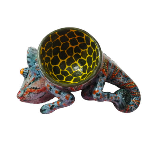 Ardmore Style Love Art Chameleon Dish Superb Detail