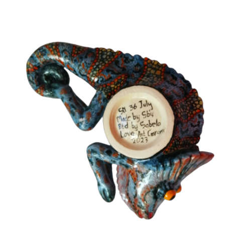 Ardmore Style Love Art Chameleon Dish Superb Detail