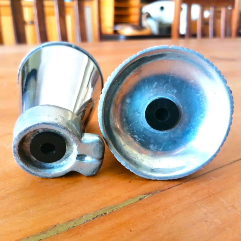 Carrol Boyes Pewter Man and Woman Salt and Pepper Pots