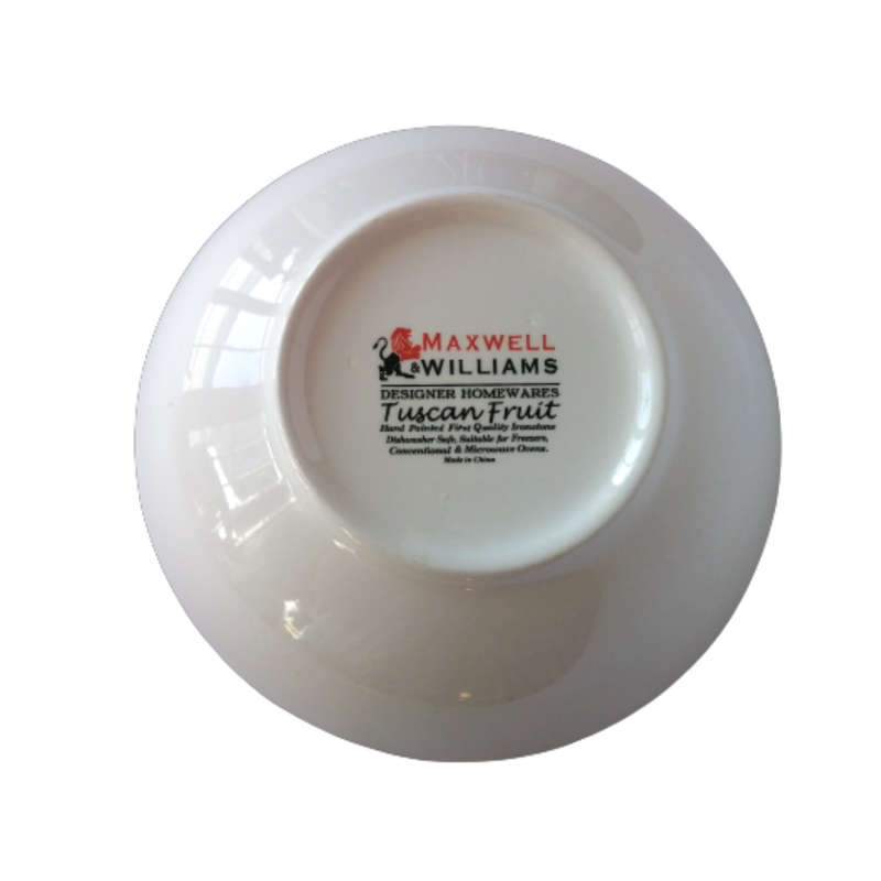 Maxwell and Williams Tuscan Fruit Pattern Ironstone Bowl
