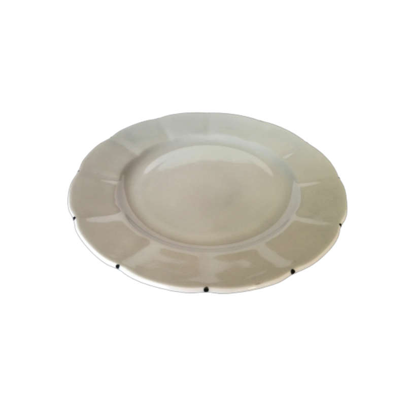 Royal Floral vintage Grey Plate Bone China