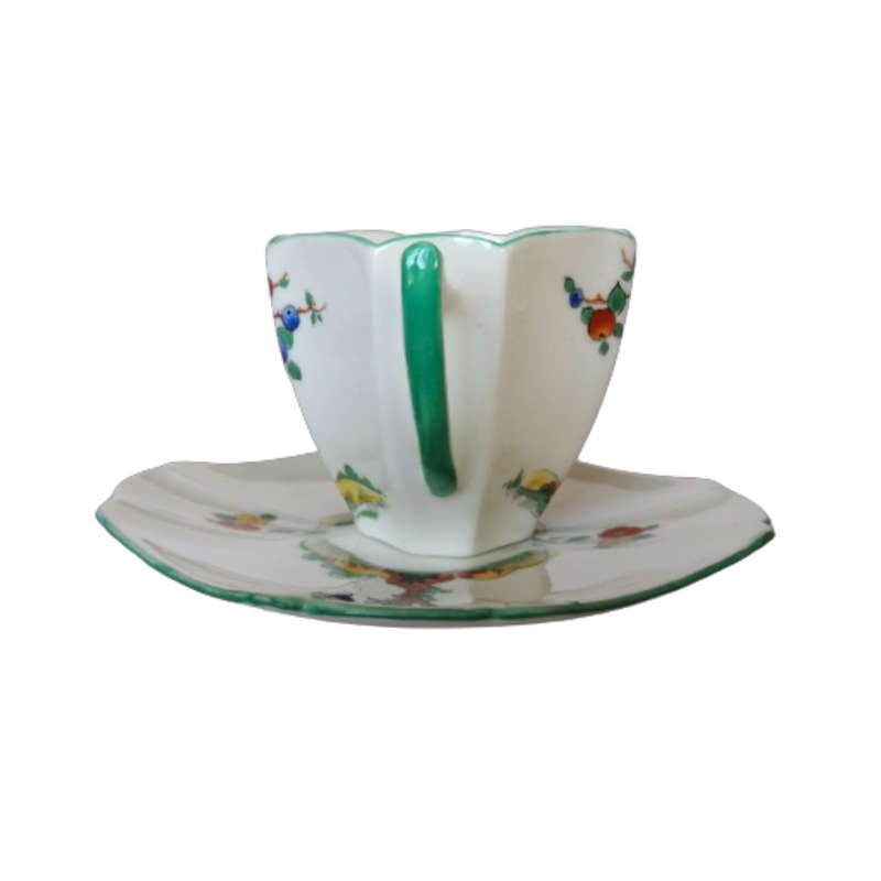 Shelley Crabtree cup and saucer duo c1928