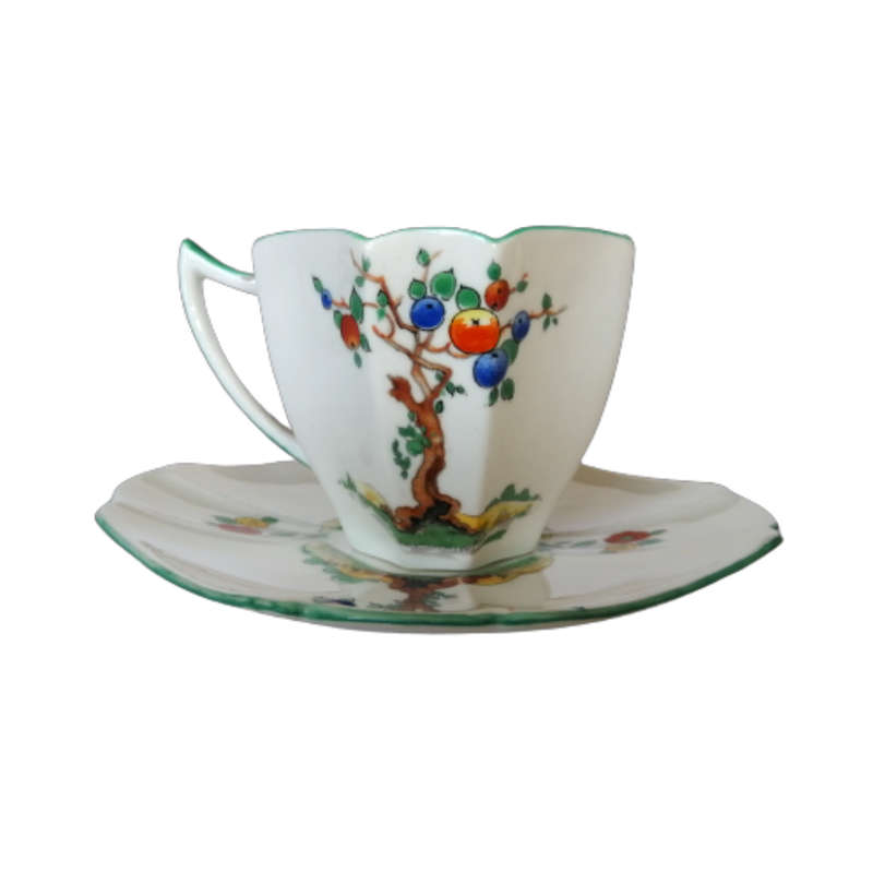 Shelley Crabtree cup and saucer duo c1928