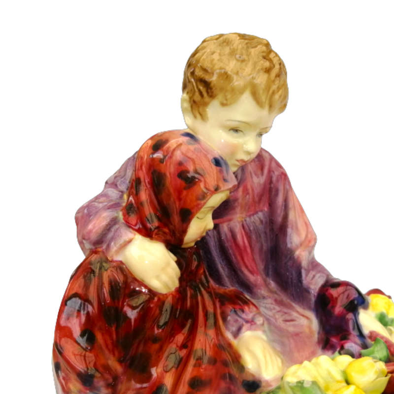 Royal Doulton Figurine Flower Sellers Children HN 1342 early version