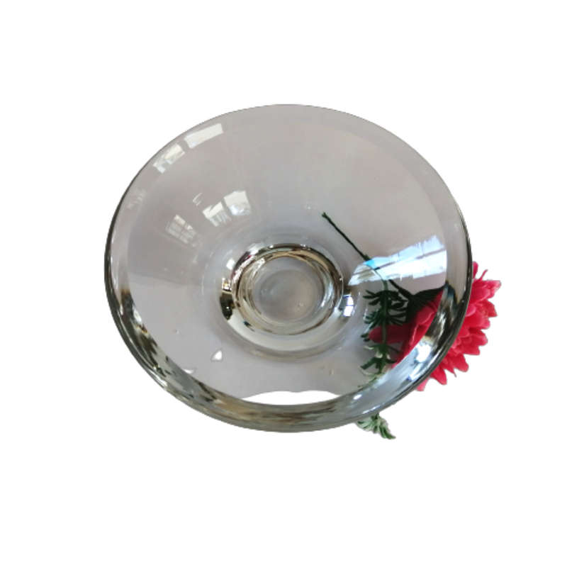 Large Heavy Art Glass Clear Bowl